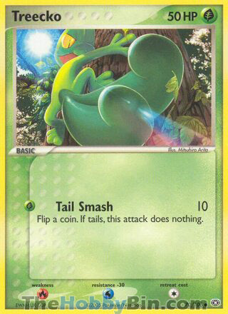Treecko #70/106 Common - EX Emerald Pokemon card