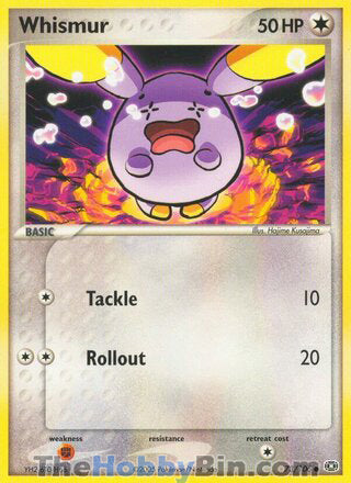 Whismur #73/106 Common - EX Emerald Pokemon card