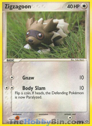 Zigzagoon #74/106 Common - EX Emerald Pokemon card