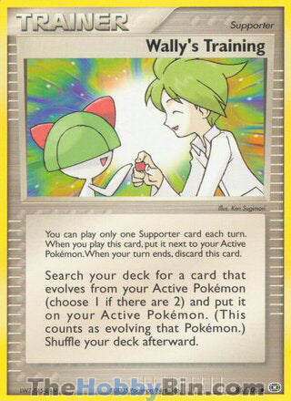 0085 Wally's Training Uncommon Emerald