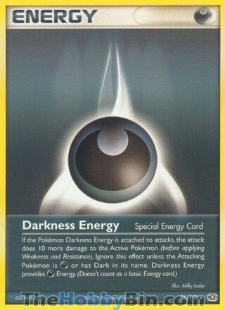 Darkness Energy EX Emerald Rare #86/106