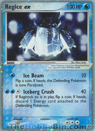 Regice ex EX Emerald Ultra Rare #98/106