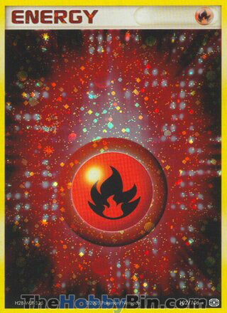 Fire Energy EX Emerald Holo Rare #102/106