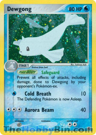 Dewgong EX FireRed & LeafGreen Holo Rare #3/112