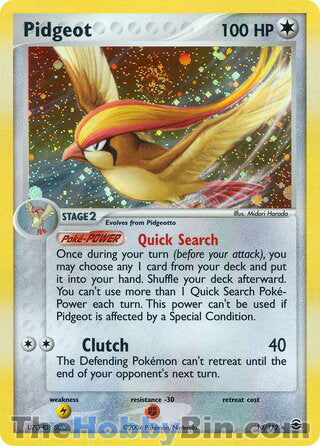 Pidgeot EX FireRed & LeafGreen Holo Rare #10/112