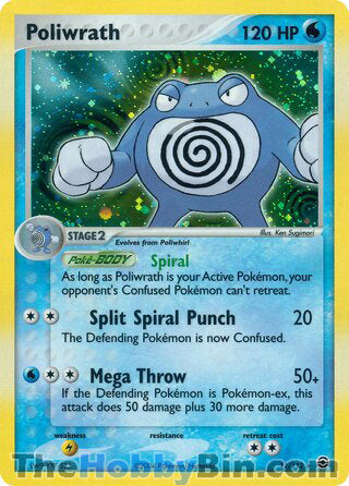 Poliwrath EX FireRed & LeafGreen Holo Rare #11/112