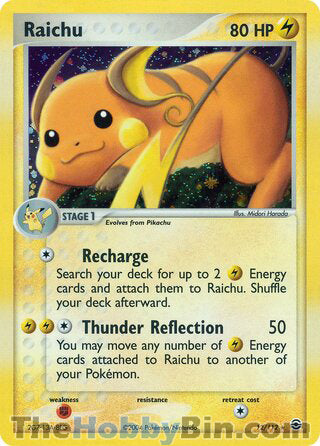 0012 Raichu Holo Rare FireRed & LeafGreen