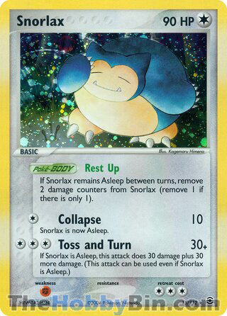 Snorlax #15/112 Holo Rare - EX FireRed & LeafGreen Pokemon card