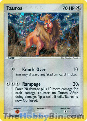 0016 Tauros Holo Rare FireRed & LeafGreen