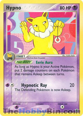 Hypno EX FireRed & LeafGreen Rare #25/112