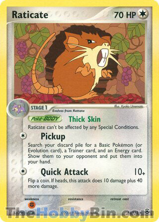 Raticate #48/112 Uncommon - EX FireRed & LeafGreen Pokemon card