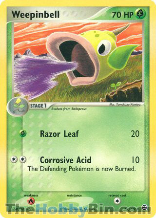 Weepinbell #51/112 Uncommon - EX FireRed & LeafGreen Pokemon card