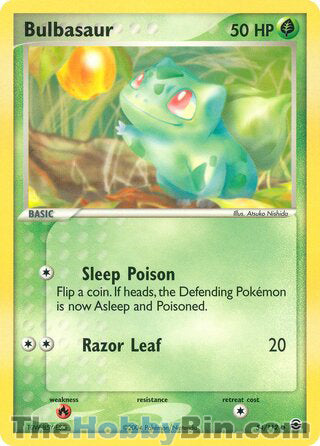 Bulbasaur #54/112 Common - EX FireRed & LeafGreen Pokemon card