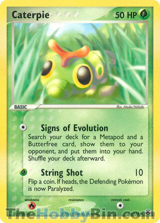 Caterpie #56/112 Common - EX FireRed & LeafGreen Pokemon card