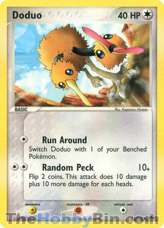 Doduo #62/112 Common - EX FireRed & LeafGreen Pokemon card