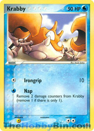 Krabby #66/112 Common - EX FireRed & LeafGreen Pokemon card