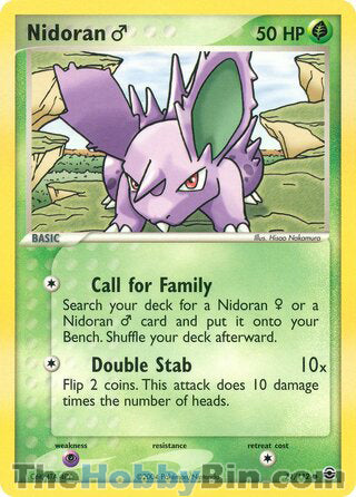 Nidoran M EX FireRed & LeafGreen Common #71/112