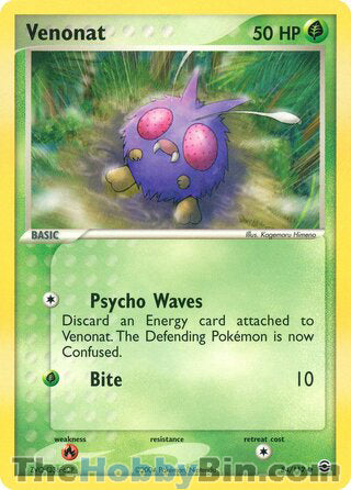 Venonat #84/112 Common - EX FireRed & LeafGreen Pokemon card