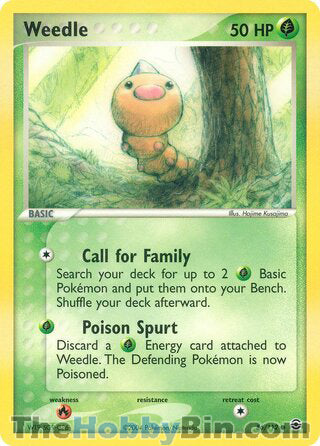 Weedle EX FireRed & LeafGreen Common #86/112