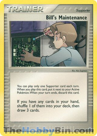 Bill's Maintenance EX FireRed & LeafGreen Uncommon #87/112