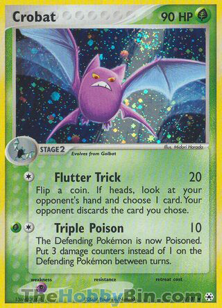Crobat #3/101 Holo Rare - EX Hidden Legends Pokemon card