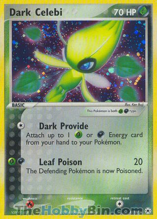 Dark Celebi EX Hidden Legends Holo Rare #4/101