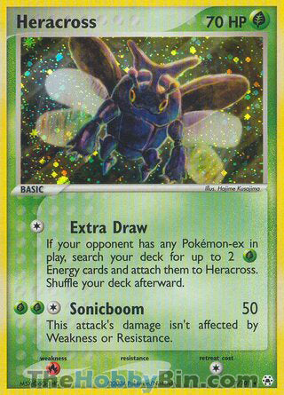 Heracross #7/101 Holo Rare - EX Hidden Legends Pokemon card