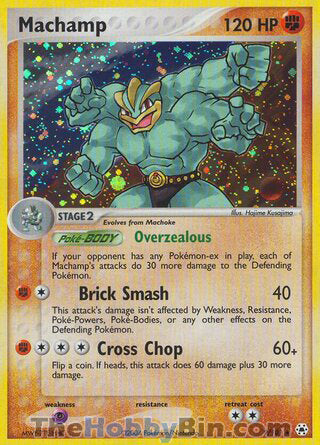 Machamp #9/101 Holo Rare - EX Hidden Legends Pokemon card