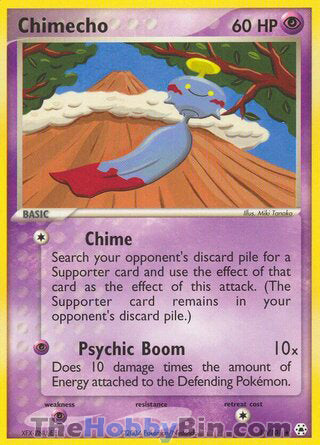 Chimecho #17/101 Rare - EX Hidden Legends Pokemon card