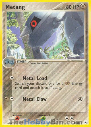 Metang #21/101 Rare - EX Hidden Legends Pokemon card