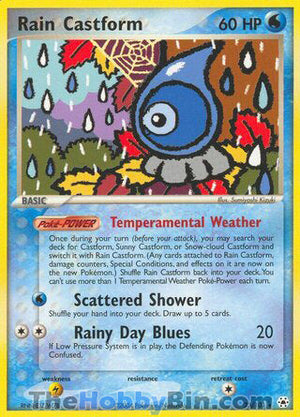 0023 Rain Castform Rare Hidden Legends