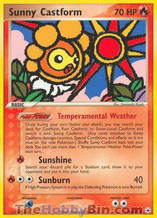 Sunny Castform #26/101 Rare - EX Hidden Legends Pokemon card