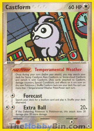Castform #30/101 Uncommon - EX Hidden Legends Pokemon card