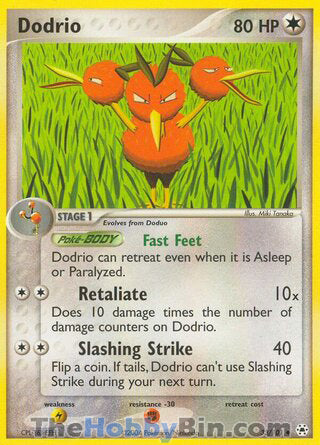 Dodrio #33/101 Uncommon - EX Hidden Legends Pokemon card