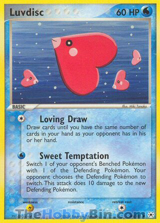 Luvdisc EX Hidden Legends Uncommon #40/101