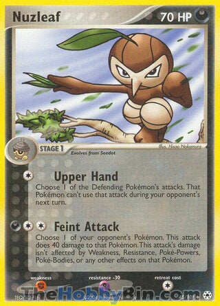Nuzleaf #45/101 Uncommon - EX Hidden Legends Pokemon card