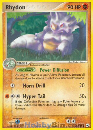 Rhydon #46/101 Uncommon - EX Hidden Legends Pokemon card