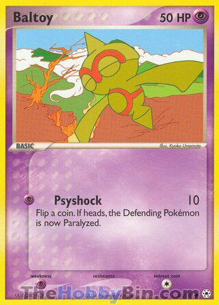 Baltoy #52/101 Common - EX Hidden Legends Pokemon card