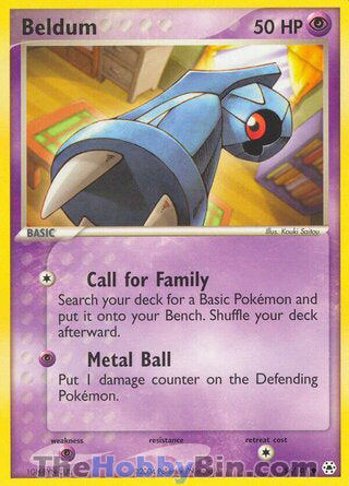 Beldum #54/101 Common - EX Hidden Legends Pokemon card