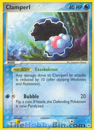 Clamperl #58/101 Common - EX Hidden Legends Pokemon card