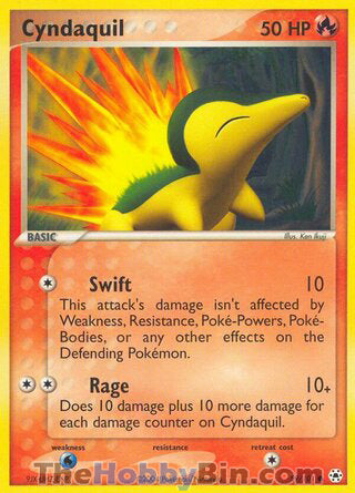 Cyndaquil #59/101 Common - EX Hidden Legends Pokemon card