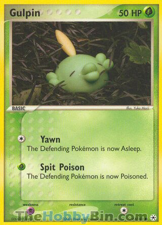 Gulpin #62/101 Common - EX Hidden Legends Pokemon card