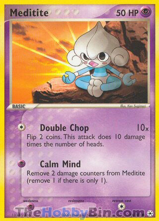 Meditite EX Hidden Legends Common #65/101