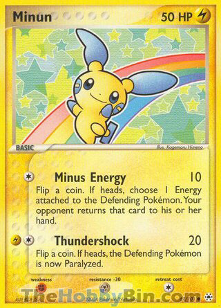 Minun EX Hidden Legends Common #67/101