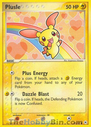 Plusle #69/101 Common - EX Hidden Legends Pokemon card