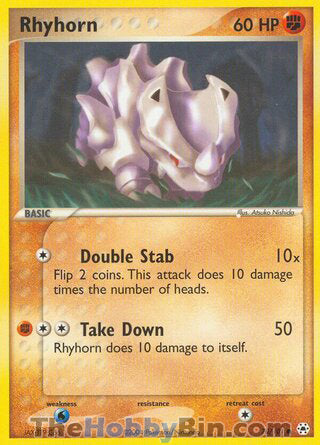 Rhyhorn #70/101 Common - EX Hidden Legends Pokemon card