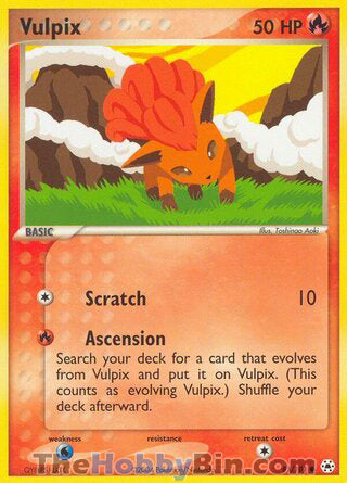Vulpix #81/101 Common - EX Hidden Legends Pokemon card