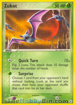 Zubat #83/101 Common - EX Hidden Legends Pokemon card