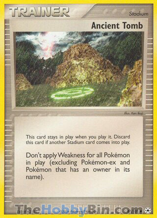 Ancient Tomb #87/101 Uncommon - EX Hidden Legends Pokemon card