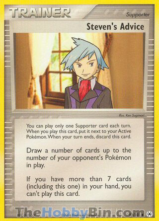 Steven's Advice EX Hidden Legends Uncommon #92/101